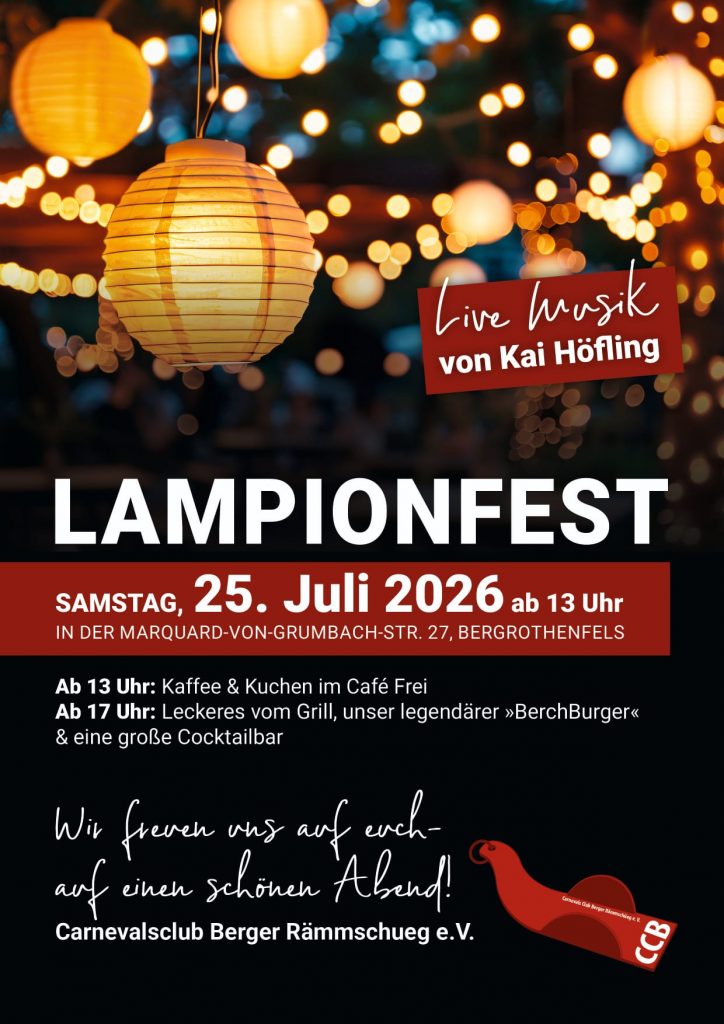 Lampionfest am 25. Juli 2026 @ Café Frei